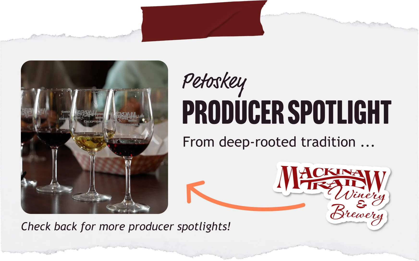 Petoskey Producer Spotlight: From deep-rooted tradition … Check back for more producer spotlights!