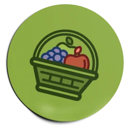 Fun fact — a fruit basket icon.