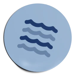 Fun fact — an icon of waves.