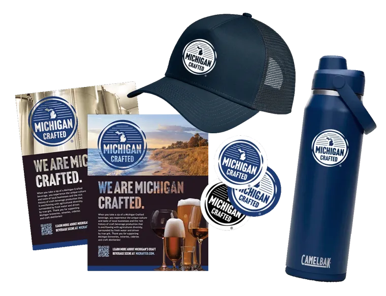 Michigan Crafted branded swag